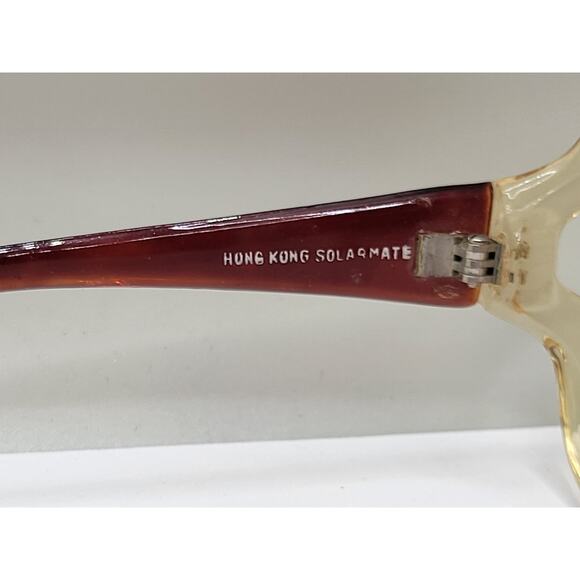 Vintage 70s Solarmate Sunglasses Oversized Butterfly Frame Gradient Lens - Picture 5 of 12